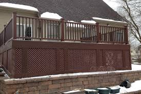 Lattice blocks out visibility through a fence, but yet permits light and ventilation through. Photo Galleries Trex Decks Rock Solid Builders Inc