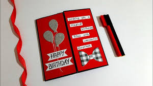 Next, think about the person's likes and hobbies to help you choose a design for the card's front and inside. How To Make Beautiful Birthday Card Handmade Birthday Card Idea Tutorial Youtube Beautiful Birthday Cards Birthday Gift Cards Birthday Cards