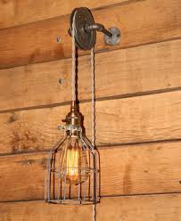 Industrial Pulley Wall Sconce For Your Trouble Light Pendant Pulley Mount Only Pulley Light Light Diy Industrial Lighting