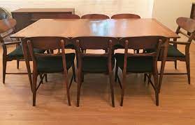 Counter stools by lane furniture. Mid Century Modern Danish Style Walnut Dining Set By Lane Epoch