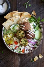Falafel Bowl With Tabbouleh Rice Recipe Greek Recipes Whole Food Recipes Mediterranean Recipes