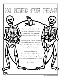 No Need For Fear By Ada Clark Halloween Poems For Kids Halloween Poems Kids Poems