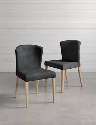 Unique design what's included table: Set Of 2 Curved Back Dining Chairs M S