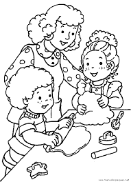 Enséñale a tus niños los valores de la familia recordando esta bella historia al momento de dibujar y colorear, la puedes imprimir y recortar para adornatr su cuarto o cuadernos escolares. Dibujos De Personas Cocinando Para Colorear