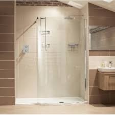No shower curtain in needed, because the shower becomes a small room in and of itself. Roman Shower Enclosures Lumin8 Colossus 1700mm Junction 2 Interiors