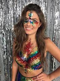 This can be worn together (as i show you in this video) or be worn by two people,. Sparkly Halloween Costumes For The Shiniest Girl 41 Sparkly Halloween Festival Makeup Glitter Festival Glitter