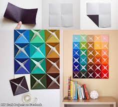 Pin By Anette Haland On Diy Crafts Origami Wall Art Paper Wall Art Diy Wall Art