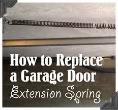 To open the garage door with a broken spring, you're going to need some help. How To Replace Garage Door Extension Springs Guest Post Home Repair Tutor Pretty Handy Girl