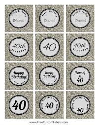Cut out each letterboard and use a piece of tape to attach a toothpick to the back. 40th Birthday Cupcake Toppers Free Customizable