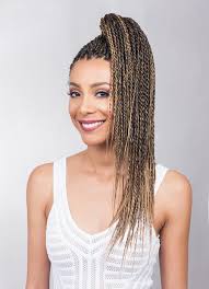 Apply the heated hair extension iron to the shrink link. Feather Tip 54 Braid Synthetic Pre Feathered Braiding Hair By Bobbi Boss Braided Hairstyles Hair Styles Box Braids Hairstyles For Black Women