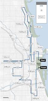 Chicago Marathon Route Map Map Chococard