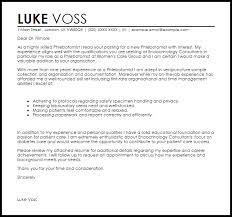 Phlebotomist Cover Letter Sample Cover Letter Templates Examples