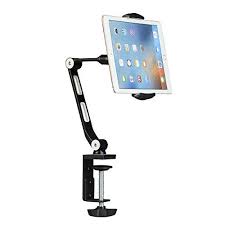 Portable desk mobile phone holder table stand for iphone & ipad adjustable metal. Suptek 360 Degree Adjustable Standholder With Clamp For Tablets Ipad Iphone Samsung Asus Tablet Smartphone And Cell Phone Holder Desk Phone Holder Tablet Desk