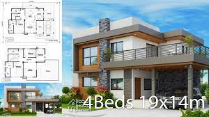 Maybe you would like to learn more about one of these? Home Design Plan 19x14m With 4 Bedrooms Home Ideas