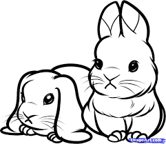 Baby bunny drawing free download on clipartmag. How To Draw Baby Rabbits Baby Rabbits Step By Step Forest Animals Animals Free Online Drawing Tuto Bebek Cizimi Hayvan Boyama Sayfalari Bebek Tavsanciklar