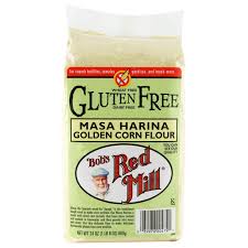 Bob S Red Mill Golden Corn Flour Masa Harina Gluten Free 24 Oz 680 G Discontinued Item Bobs Red Mill Gluten Free Gluten Free Corn Tortillas Gluten Free Labels