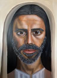 Just a little mixed media doodle of Jesus ♥️