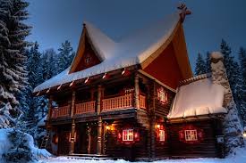 Renting a log cabin deep in the winter countryside is the perfect winter warmer. Tomteland 147 Snow Cabin Cabins In The Woods Cabin