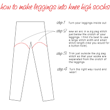 How To Make Knee High Socks From Leggings Megan Nielsen Design Diary Knee High Socks Diy Clothes Bag Diy Thigh High Socks