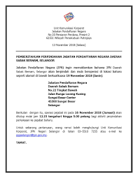 Ibu pejabat jabatan pendaftaran negara putrajaya, kementerian dalam negeri, no 20, persiaran perdana, presint 2, pusat pentadbiran kerajaan persekutuan 62551. Jpn Malaysia On Twitter Pemberitahuan Perpindahan Jabatan Pendaftaran Negara Daerah Sabak Bernam Selangor