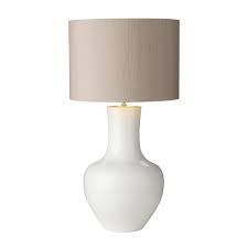 Check spelling or type a new query. Table Lamp With Beautifully Curved White Ceramic Base And Truffle Shade