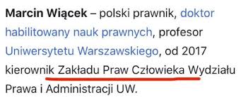 Marcin wiącek będzie nowym rzecznikiem praw obywatelskich. Ada Szein On Twitter Kandydat Opozycji Na Rpo Marcin Wiacek Kierownik Zakladu Praw Czlowieka I Jego Dewiza Pracowalem Cale Zycie Na Rzecz Wladzy Sadowniczej Rpo Wiecek Https T Co 2cuxrrhsrv