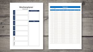 Die meisten situationen bewältigen können, denen man auf reisen in deutschsprachigen ländern begegnet. Wochenplan Tagesplaner Vorlage Kostenloser Download