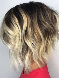 Blonde Balayage Hair Color Ideas For Angled Bob Hairstyles 2018 Short Hair With Layers Hair Styles Chunky Blonde Highlights