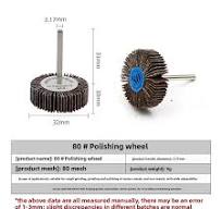 OEM Customizable 80 Mesh T-Shaped 10mm Diamond Impeller Grinding Head High  Louver Wheel Polishing Tool for Woodworking Metal