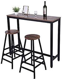 Amazon Com Us Fast Shipment Quaanti Pub Bar Table Counter Height Dining Table Dining High Top Table In 2020 Counter Height Dining Table Kitchen Bar Table Bar Table