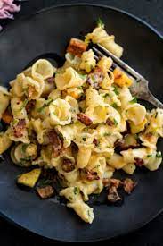 Pasta With Parsnips And Bacon Recipe Recipe Pasta Dishes Bacon Recipes How To Cook Pasta
