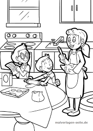 34.42 click the download button to see the full image of cooking coloring pages printable, and. Great Coloring Page Cooking Eating Family Free Coloring Pages