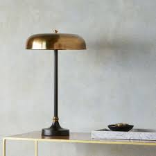 Porcini Table Lamp In Black Base And Brass Hood In 2020 Retro Table Lamps Table Lamp Lamp