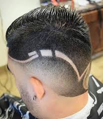 Silver stars hairs stencil tattoo. Hairstyle Tattoo On Man Head