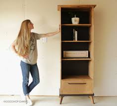 Bookcases with drawers for the competent organization of books are available on the site at viable costs. Diy Modern Bookcase Cabinet With Drawer Woodworking Plans