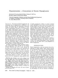 § overdose of insulin in treatment of diabetes mellitus; Pdf Hypoalaninemia A Concomitant Of Ketotic Hypoglycemia