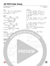 All Will Fade Away Chords Meredith Andrews Praisecharts
