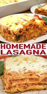 Easy Homemade Lasagna Recipe Video Sweet And Savory Meals Recipe Homemade Lasagna Recipes Homemade Lasagna Easy Homemade Lasagna