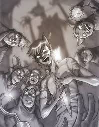 Peter Pan And The Lost Boys By Miacabrera On Deviantart Peter Pan Art Peter Pan Lost Boys Peter Pan