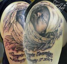 Angel baby memorial tattoos photos: Memorial Tattoo For An Infant Lost At Birth Tattoo Com