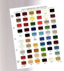 Details About 1977 Toyota Vw Volkswagen Volvo Color Chip Chart Paint Sample Brochure