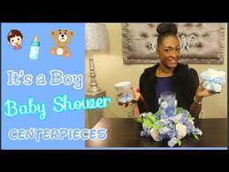 Baby shower centerpieces boy flowers. Diy Dollar Tree It S A Boy Baby Shower Centerpieces Diaper Cake Floral Centerpiece Youtube