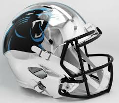 First round pick jaycee horn (8) looks over his new helmet during carolina panthers rookie camp at the atrium training facility in charlotte, nc. Carolina Panthers Riddell Speed Nfl Full Size Football Helmet For Sale Online Ebay