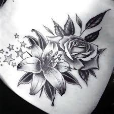 Black And White Lily Flower Tattoo Outline Image Result For Phoenix Oriental Lily Tattoos Design Tattoos For Women Flowers Rose Tattoo Design Lily Tattoo