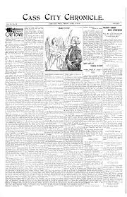 CASS CITY CHRONIG[,E.