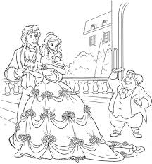 2.0.2 princess playing with a bird; Beauty And The Beast Coloring Pages Forcoloringpages Com Coloring Home