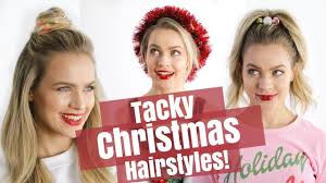 This content is imported from instagram. Easy Tacky Christmas Hairstyles Tutorial Kayleymelissa Youtube