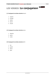Terms in this set (6). La Conjugaison Etudes Debutants Unterrichtsmaterial Im Fach Franzosisch Unterrichtsmaterial Franzosisch Verben