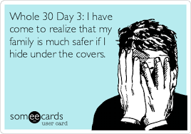 Whole 30 Day 3 I Have Come To Realize That My Family Is Much Safer If I Hide Under The Covers Ex Quotes I Dont Like You Whole 30