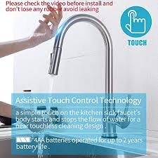 Touchless kitchen faucet, dalmo 5f pull down sprayer kitchen faucet, single handle sensor kitchen sink faucet with 3 modes pull down sprayer, brushed nickel dual sensor sink faucet. Touchless Kitchen Faucet Dual Sensor Dalmo 5f Pull Down Sprayer Kitchen Faucet Single Handle Sensor Kitchen Sink Faucet With 3 Modes Pull Down Sprayer Brushed Nickel Sink Faucet Pricepulse